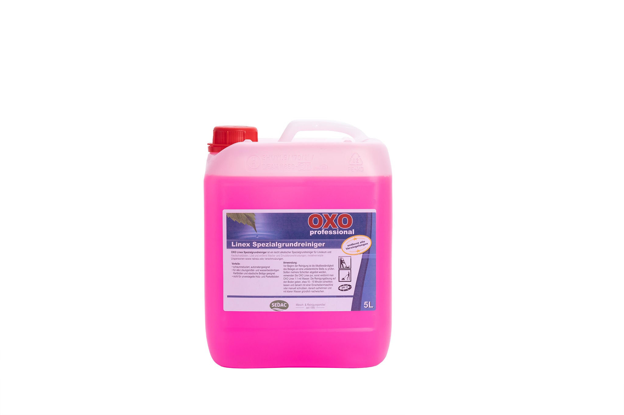 OXO Professional, Linex Spezialgrundreiniger für Linoleum- und Kautschukböden, 5L